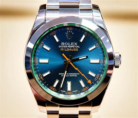 rolex milgauss blue buy|rolex milgauss price.